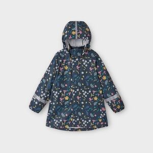 Reima Vatten Blue Floral Raincoat